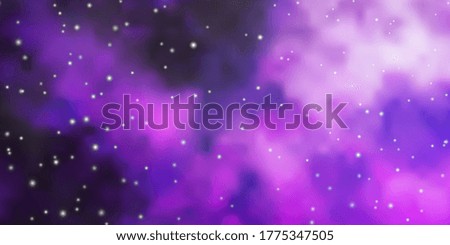 Light Purple vector pattern with abstract stars. Decorative illustration with stars on abstract template. Pattern for new year ad, booklets.