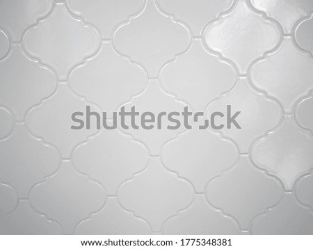 Background image of decorative modern brick on white color walls