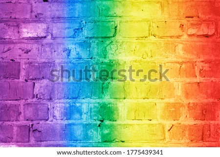 LGBT. The rainbow is on texture. Template. Content for the designer.