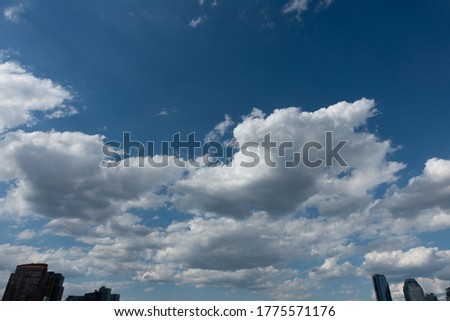 Blue sky cloud summer background