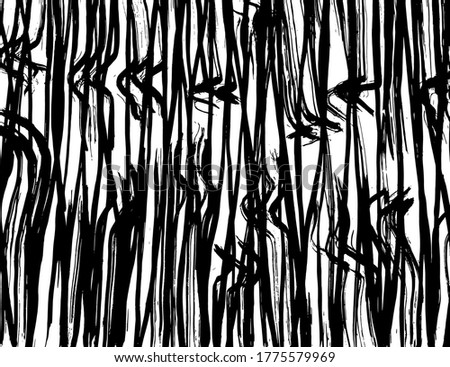 Background. Grunge brush pattern. Texture. White and black vector.