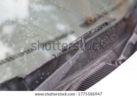 Windshield wipers of a car