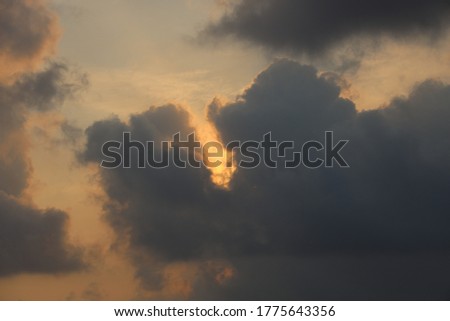 Sunrise skies with beautiful cloud formations and color variations