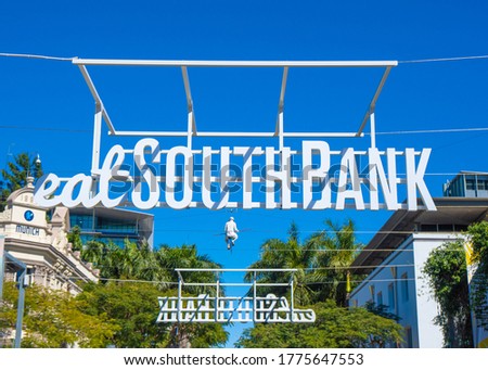 Blue Sky at South Bank Parklands in Brisbane city