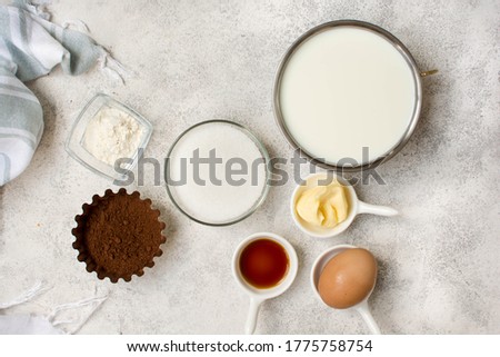 Chocolate Pudding with whipped Cream with Preparation Pictures