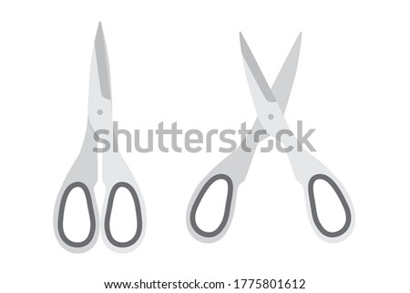 Kitchen shears vector illustration tool isolated on white background