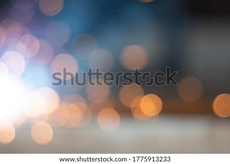 Gold abstract bokeh background, Festive xmas abstract background with bokeh defocused lights and stars