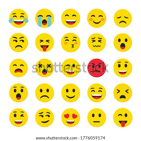 High quality emoticons isolated on a white background.Emoticons set.Emoji collection vector illustration.Yellow smiley.Emoji.Emoticons. Royalty-Free Stock Photo #1776059174