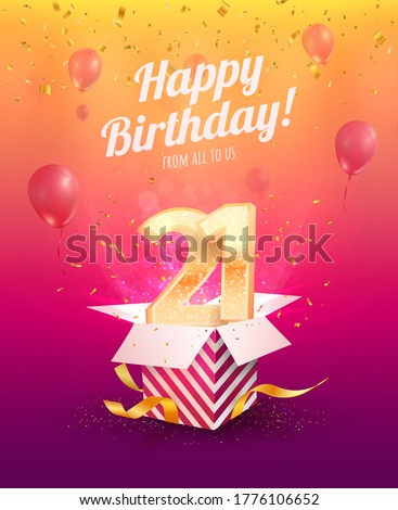 21-ST-BIRTHDAY Stock Vector Images - Avopix.com