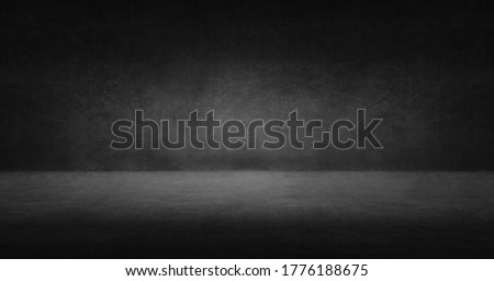 dark rough cement wall and studio room gradient background