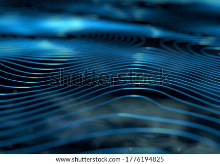 design elements modern, Abstract lines concept 3d render Royalty-Free Stock Photo #1776194825