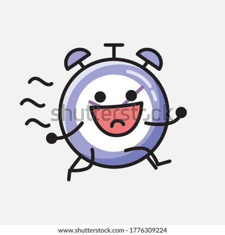An illustration of Cute Alarm Clock Vector Character