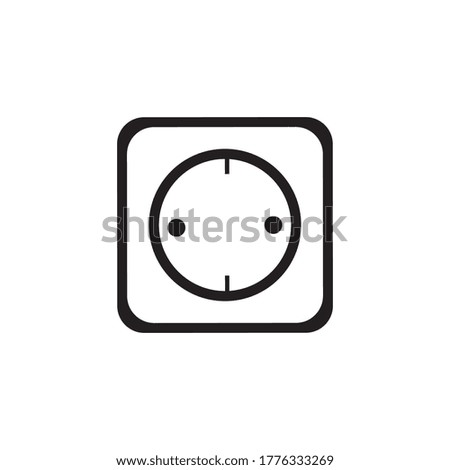 electric socket icon design vector templat

