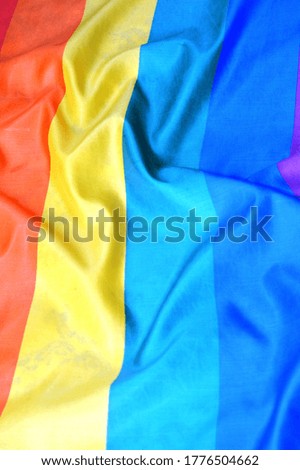LGBT flag .  Rainbow flag. Symbol of pride and tolerance