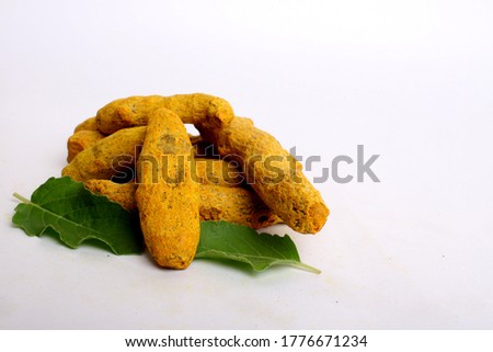 Turmeric isolated in white images