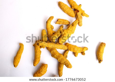 Turmeric isolated in white images