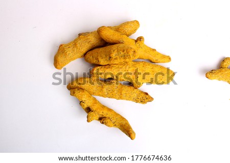 Turmeric isolated in white background