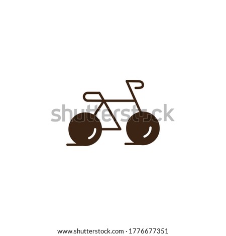 sport bike logo illustration icon design template vector