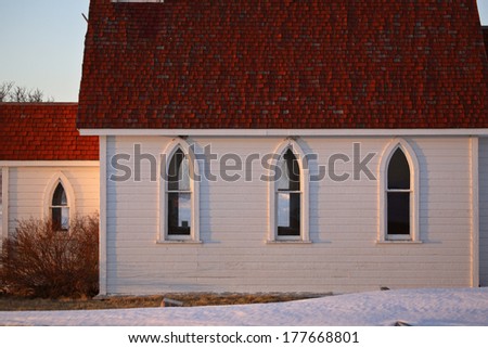 Saint Augusta Anglican Church in winter