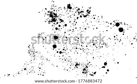 Bubbles,circles, splatter texture, transparent background. Paint spatter, spots, dots, splashing like a galaxy. Backdrop for overlay, montage or shading. Abstract vector illustration. Easy to recolor.