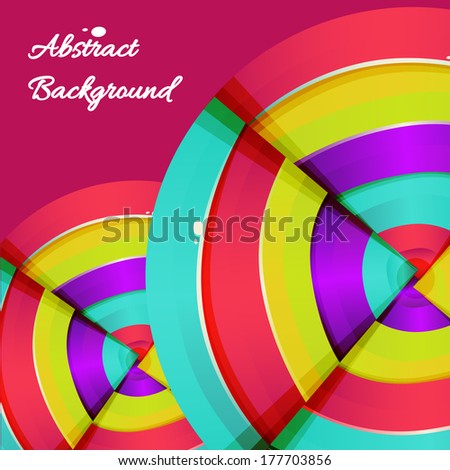 Abstract colorful rainbow curve background design