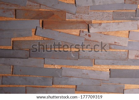 Striped metal background