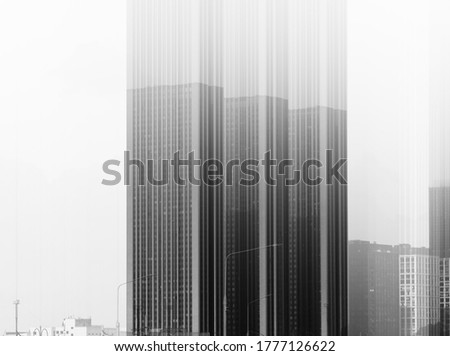 Modern skyscraper buildings abstract background