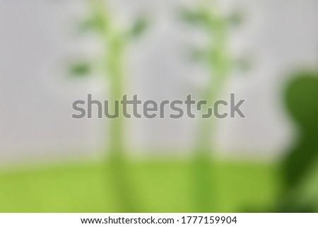 Blurred and gradient images on colored fabric for background