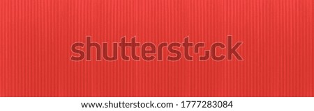 Panorama of red Corrugated metal background and texture surface or galvanize steel