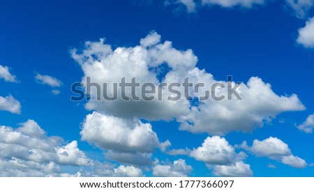 Stock photo blue sky background with white clouds