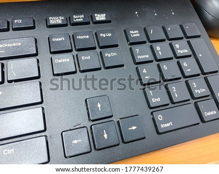 number botton of keyboard, Computer keyboard