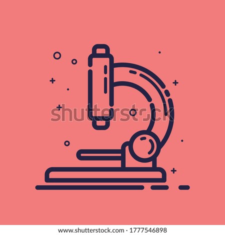 vector of microscope icon. microscope clip art.