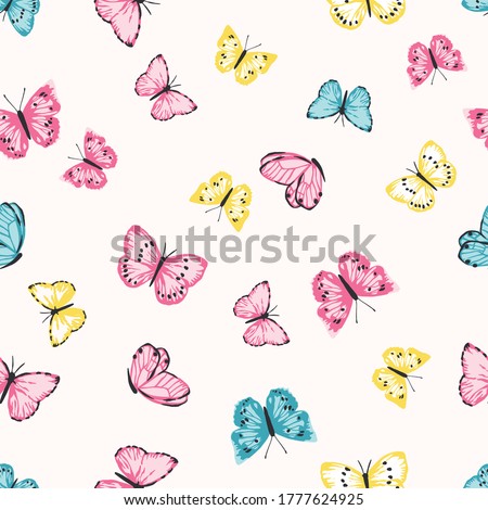 pattern butterfly graphic design print
