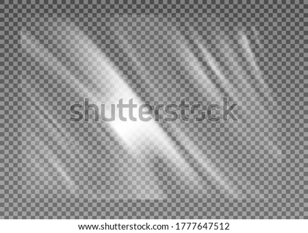 Stretched cellophane banner, realistic crumpled or folded texture vector illustration. Clear transparent polyethylene top of plastic container, tape or elastic wrapping paper  Royalty-Free Stock Photo #1777647512