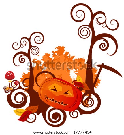 Vector Halloween Card