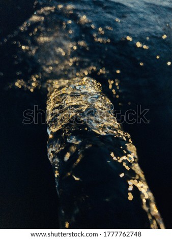 Close up of flowing water