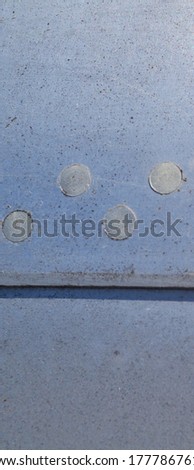 old rusty metal aluminium background with rivets