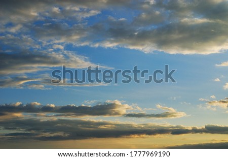 Image of the sunset sky