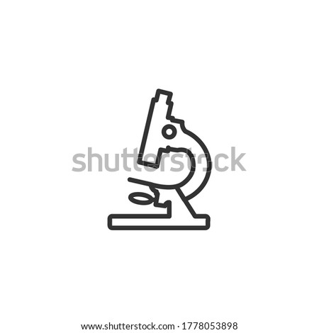 microscope isolated line icon. microscope isolated line icon. microscope isolated line icon