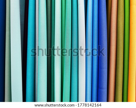 Fabric of different colors, background for design and presentations