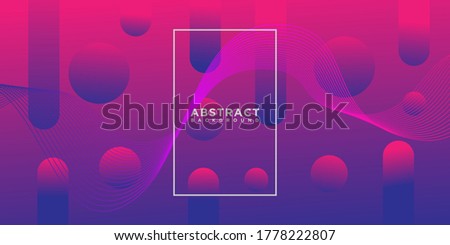 Purple background design template with bubble style