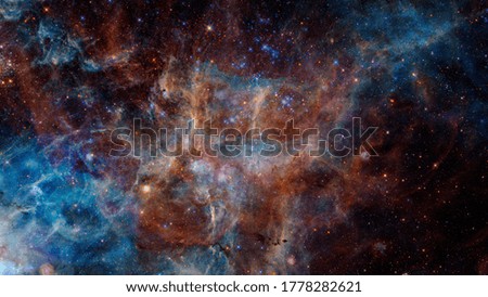 Starfield on night sky. Elements of this image furnished by NASA.