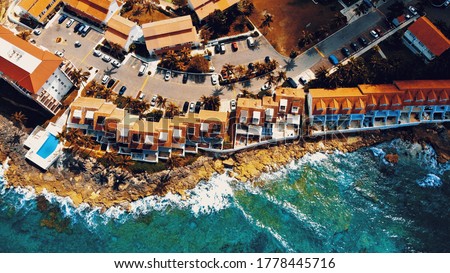 Bahamas; aerial picture of Delaporte