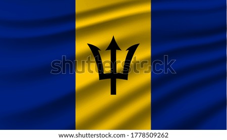 Flag of Bahamas background template.