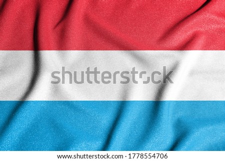 National flag of the Luxembourg. The main symbol of an independent country. Flag of Luxembourg.