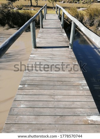 Picture of the length of a board walk