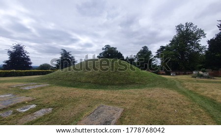 Saxon burial mound in Taplow, England Royalty-Free Stock Photo #1778768042