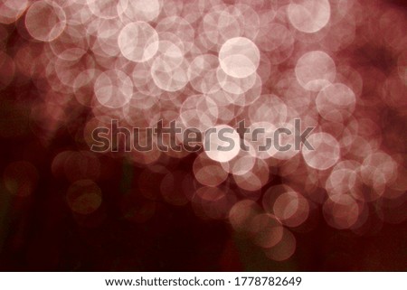 Blurred images and bokeh made from water droplets