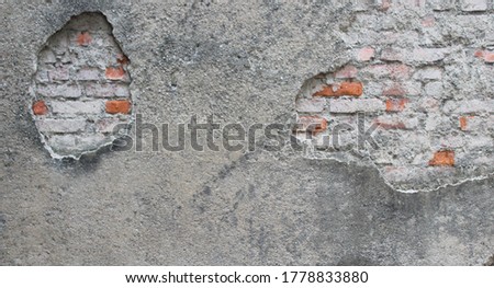 Brick wall - Vintage and damaged