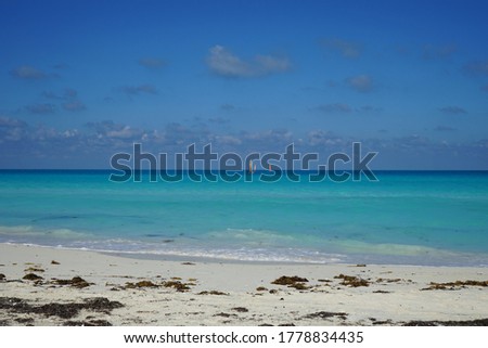 Cayo Santa Maria is well known for its white sand beaches. Cayo Santa Maria, Cuba.    